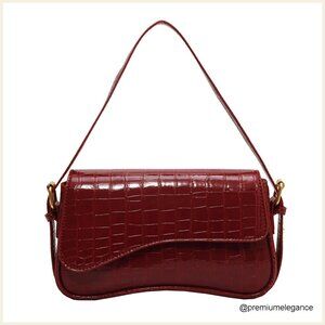 Vegan Leather Hobo Bag Adjustable Strap Crossbody Shoulder Purse